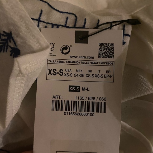 Zara NWT embroidered tunic dress - Picture 7 of 9